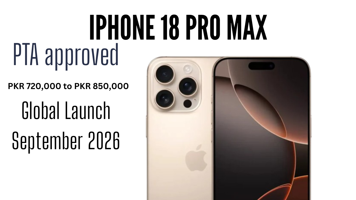 iPhone 18 Pro Max PTA Approved Price in Pakistan